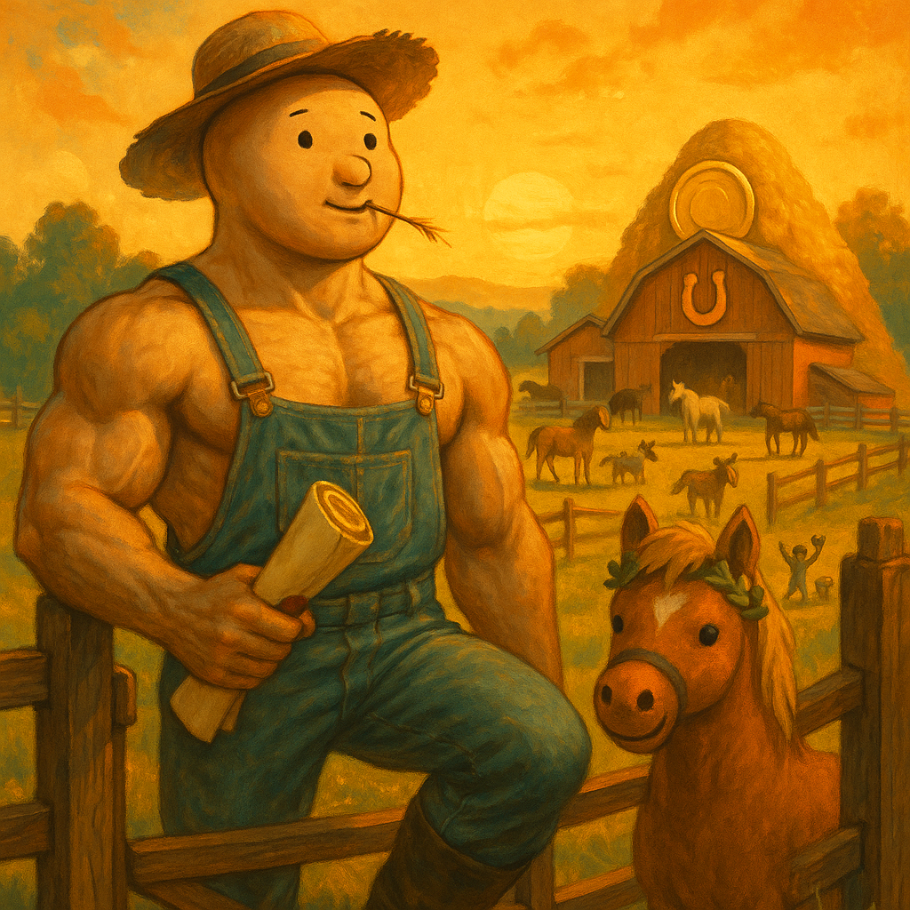 The farm — the yard the stable boy quietly ends up owning.